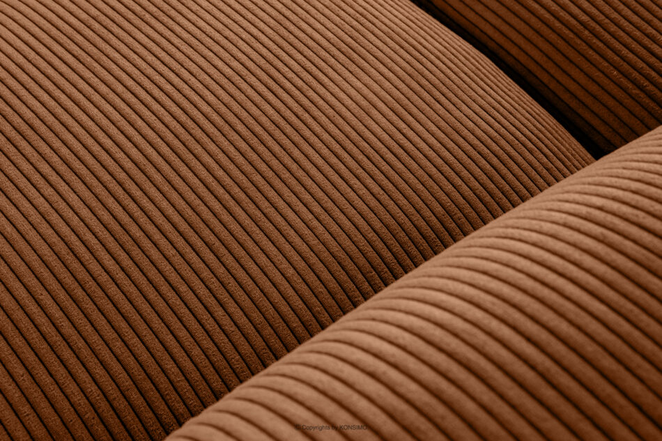 BUFFO Sofa modułowa dwuosobowa w tkaninie sztruks ruda rudy - zdjęcie 4