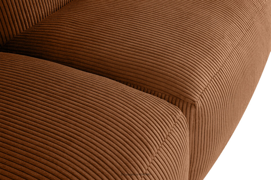 BUFFO Sofa modułowa dwuosobowa w tkaninie sztruks ruda rudy - zdjęcie 5