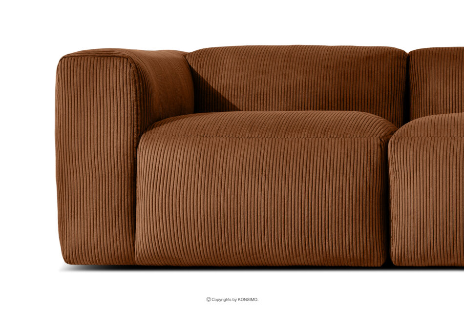 BUFFO Sofa modułowa dwuosobowa w tkaninie sztruks ruda rudy - zdjęcie 6