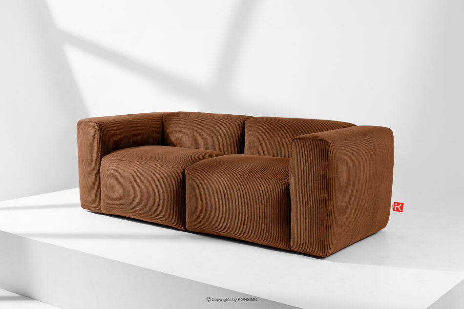 BUFFO Sofa modułowa dwuosobowa w tkaninie sztruks ruda rudy - zdjęcie 11