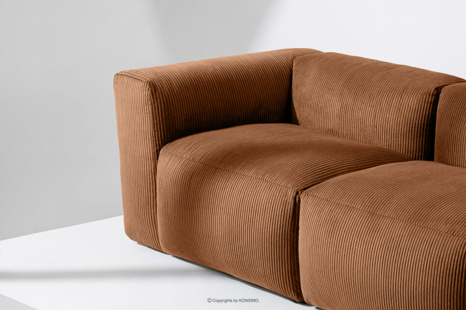 BUFFO Sofa modułowa dwuosobowa w tkaninie sztruks ruda rudy - zdjęcie 13