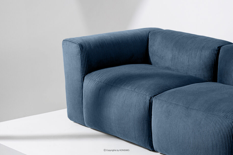 BUFFO Sofa modułowa dwuosobowa w tkaninie sztruks granatowa granatowy - zdjęcie 13