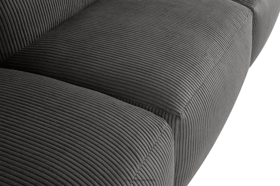 BUFFO Sofa 3 modułowa w tkaninie sztruks szara szary - zdjęcie 5