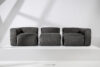 BUFFO Sofa 3 modułowa w tkaninie sztruks szara szary - zdjęcie 11