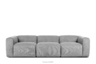 Sofa 3 modułowa w tkaninie sztruks jasny szary