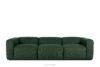 BUFFO Sofa 3 modułowa w tkaninie sztruks ciemny zielona ciemny zielony - zdjęcie 1