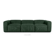 Sofa 3 modułowa w tkaninie sztruks ciemny zielona