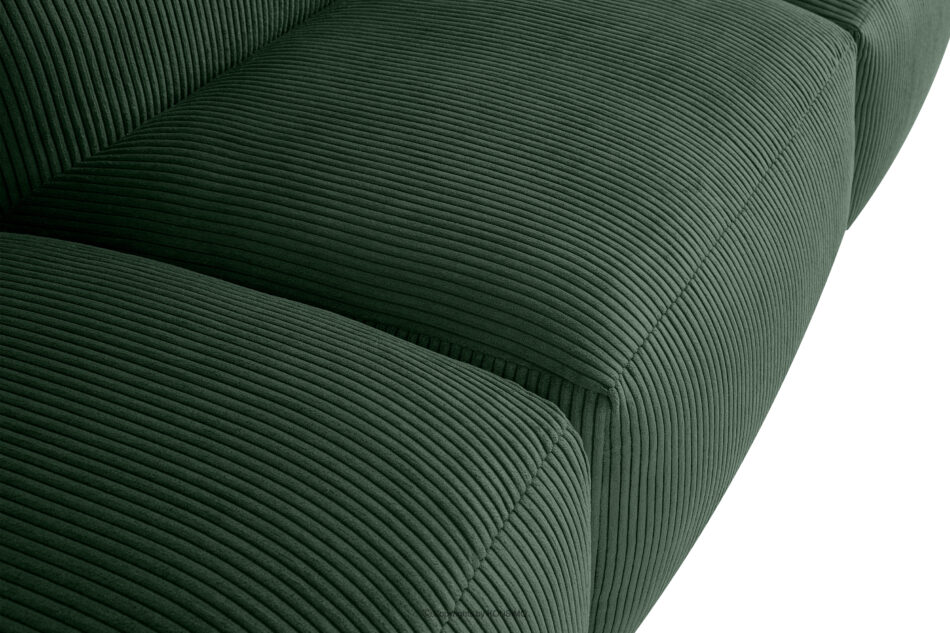BUFFO Sofa 3 modułowa w tkaninie sztruks ciemny zielona ciemny zielony - zdjęcie 5