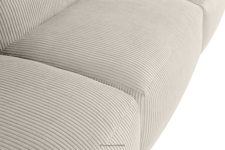 BUFFO Sofa 3 modułowa w tkaninie sztruks kremowa kremowy - zdjęcie 5