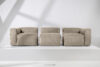 BUFFO Sofa 3 modułowa w tkaninie sztruks beżowa beżowy - zdjęcie 11