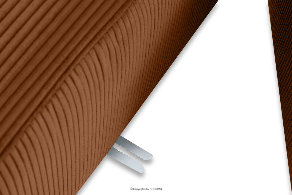 BUFFO Sofa 3 modułowa w tkaninie sztruks ruda rudy - zdjęcie 8
