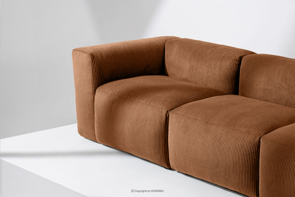 BUFFO Sofa 3 modułowa w tkaninie sztruks ruda rudy - zdjęcie 13