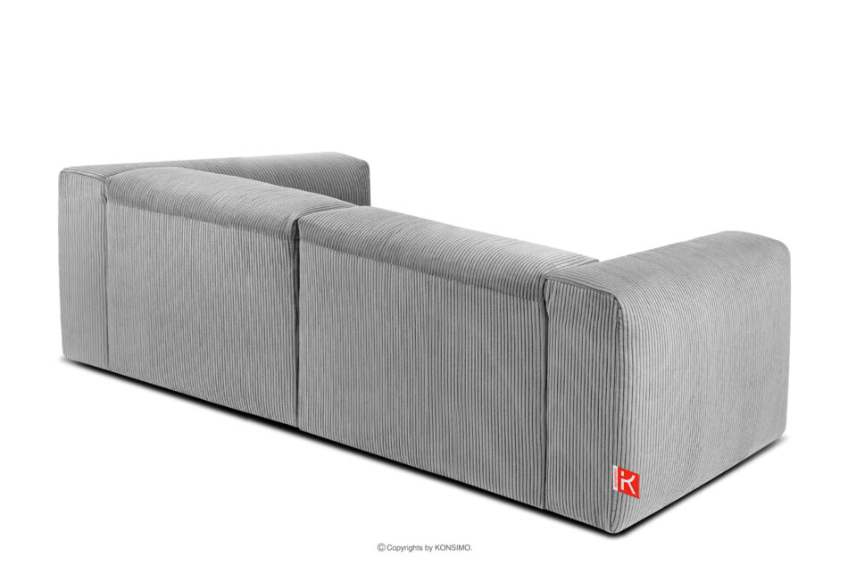 BUFFO Sofa chmurka do salonu sztruks jasny szary jasny szary - zdjęcie 3