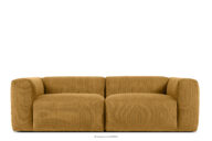 Sofa chmurka do salonu sztruks żółta