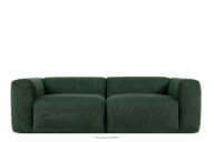 Sofa chmurka do salonu sztruks ciemny zielony