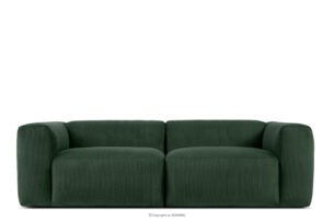 BUFFO, https://konsimo.pl/kolekcja/buffo/ Sofa chmurka do salonu sztruks ciemny zielony ciemny zielony - zdjęcie