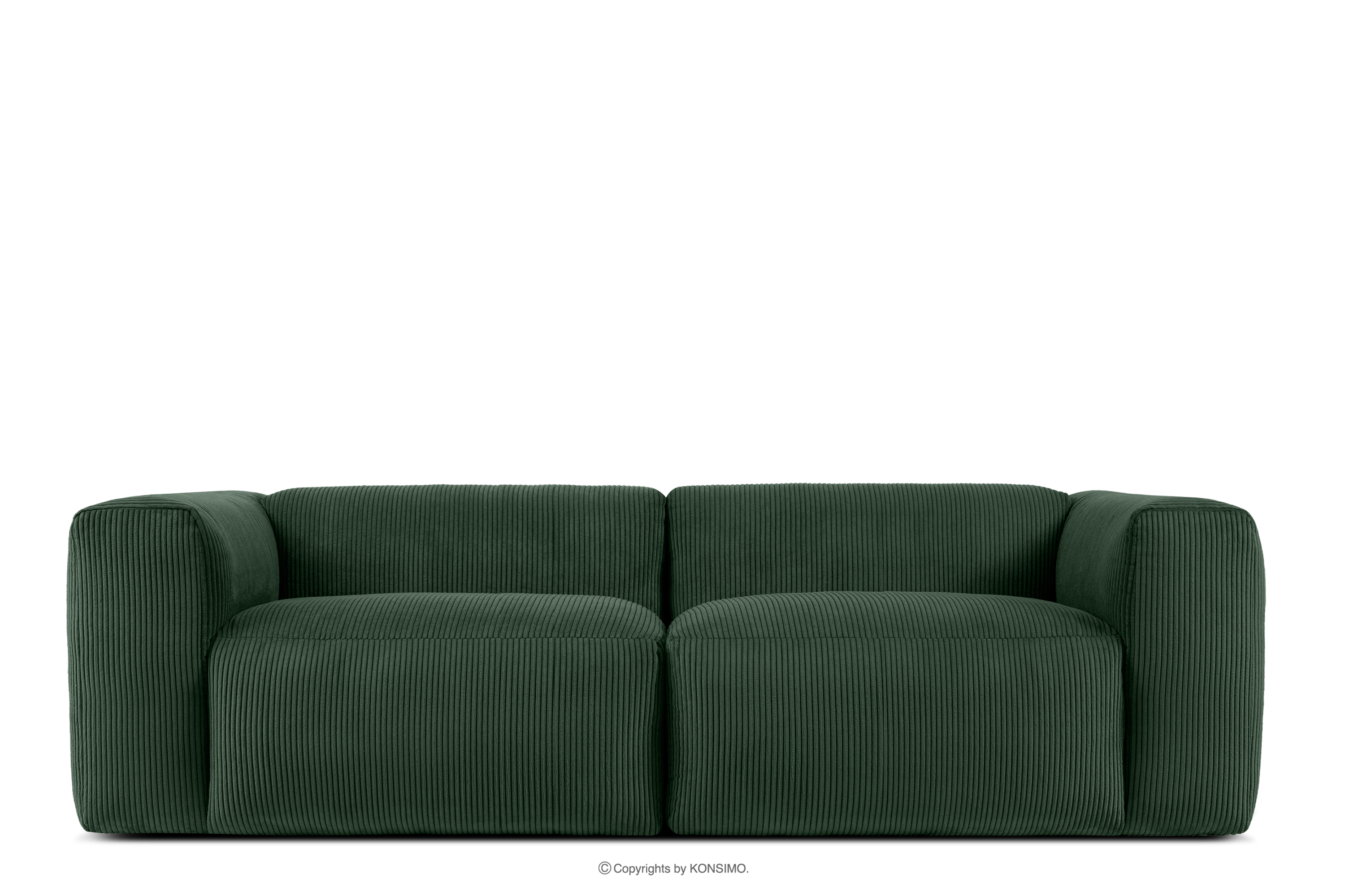 Sofa chmurka do salonu sztruks ciemny zielony