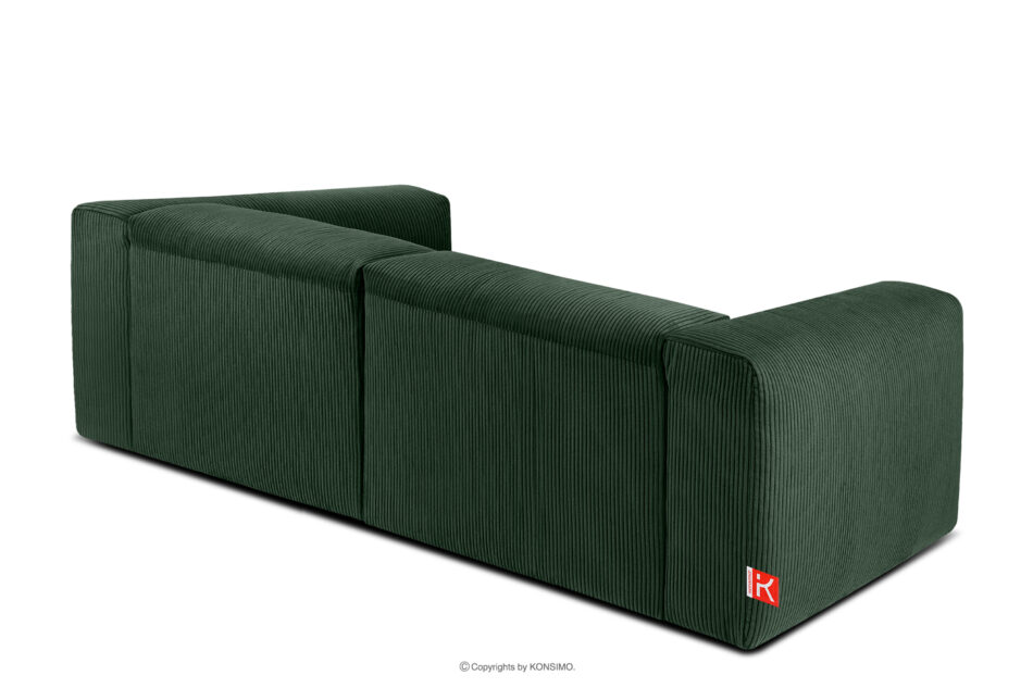 BUFFO Sofa chmurka do salonu sztruks ciemny zielony ciemny zielony - zdjęcie 3