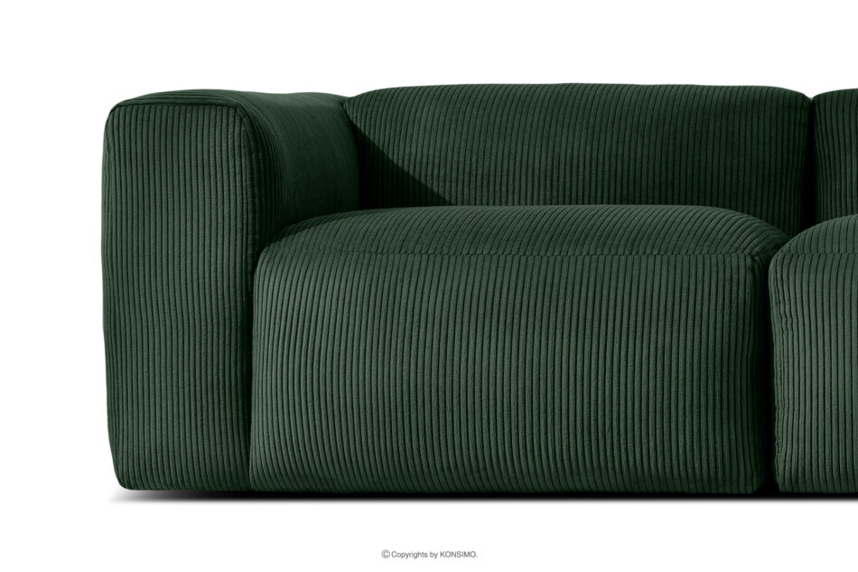 BUFFO Sofa chmurka do salonu sztruks ciemny zielony ciemny zielony - zdjęcie 6