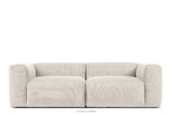 Sofa chmurka do salonu sztruks kremowa