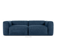 Sofa chmurka do salonu sztruks granatowa