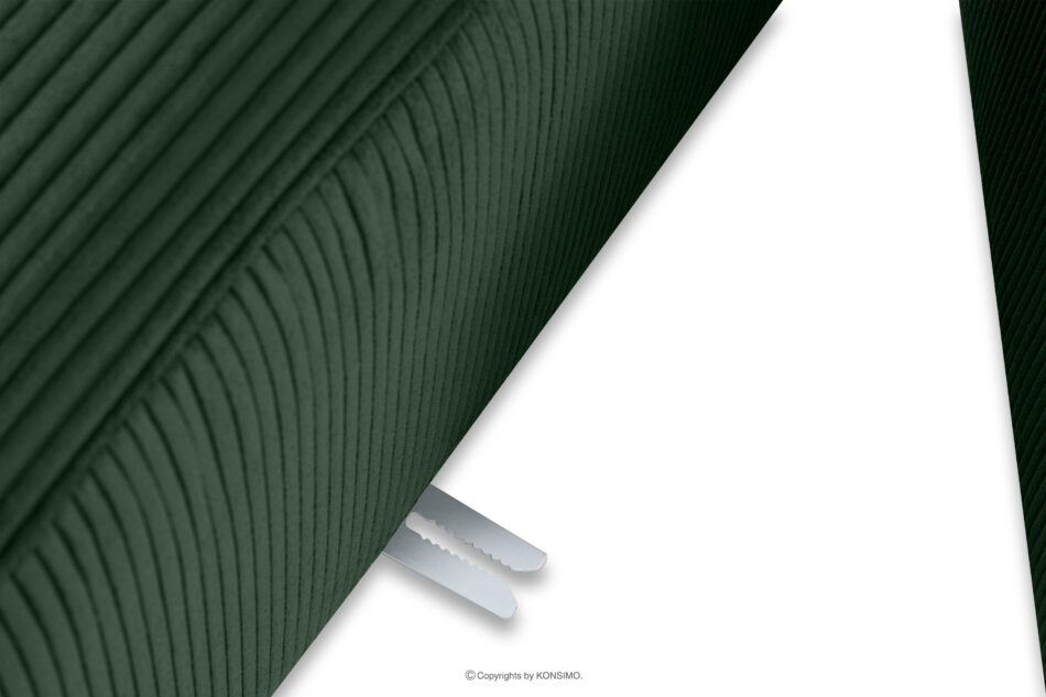 BUFFO Narożnik modułowy do salonu w tkaninie sztruks ciemny zielony prawy ciemny zielony - zdjęcie 8