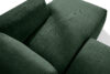 BUFFO Duży narożnik modułowy do salonu w tkaninie sztruks ciemny zielony prawy ciemny zielony - zdjęcie 5