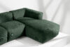 BUFFO Duży narożnik modułowy do salonu w tkaninie sztruks ciemny zielony prawy ciemny zielony - zdjęcie 16