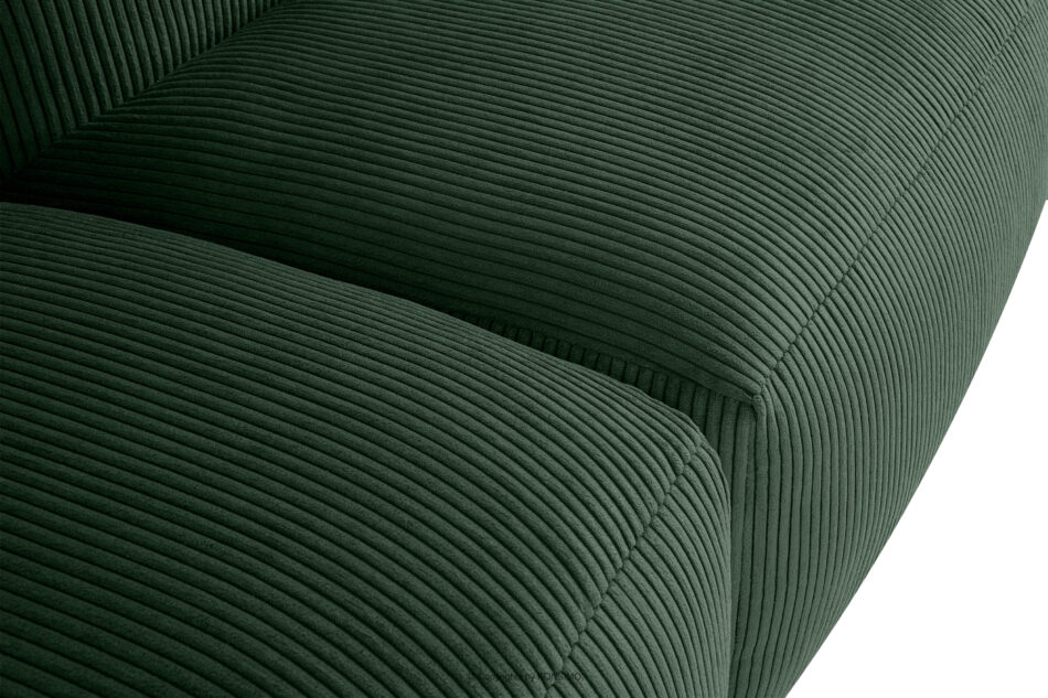 BUFFO Narożnik modułowy w tkaninie sztruks ciemny zielony lewy ciemny zielony - zdjęcie 7
