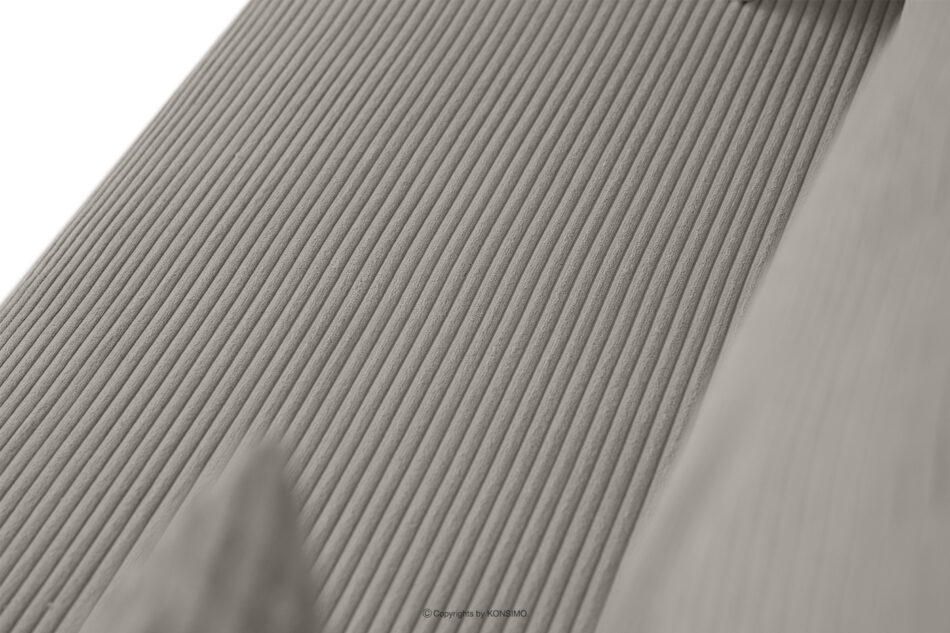 ELPHO Sofa trzyosobowa rozkładana w sztruksie jasny popielaty jasny popielaty - zdjęcie 11