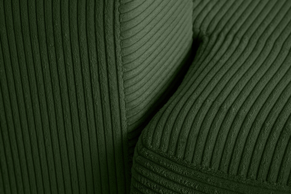 ELPHO Sofa trzyosobowa rozkładana w sztruksie zielony zielony - zdjęcie 6