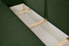 ELPHO Sofa trzyosobowa rozkładana w sztruksie zielony zielony - zdjęcie 10