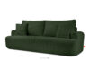 ELPHO Sofa 3 z funkcją spania w tkaninie sztruks ciemny zielony ciemny zielony - zdjęcie 3