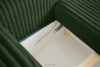 ELPHO Sofa 3 z funkcją spania w tkaninie sztruks ciemny zielony ciemny zielony - zdjęcie 10