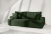 ELPHO Sofa 3 z funkcją spania w tkaninie sztruks ciemny zielony ciemny zielony - zdjęcie 2