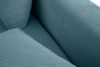 ELPHO Sofa trzyosobowa rozkładana w sztruksie niebieski niebieski - zdjęcie 13