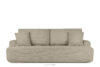 ELPHO Sofa 3 z funkcją spania w tkaninie sztruks beżowy beżowy - zdjęcie 1