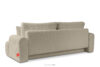 ELPHO Sofa 3 z funkcją spania w tkaninie sztruks beżowy beżowy - zdjęcie 4