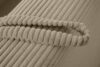 ELPHO Sofa trzyosobowa rozkładana w sztruksie jasny beżowy jasny beżowy - zdjęcie 9