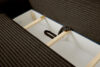 ELPHO Sofa 3 z funkcją spania w tkaninie sztruks brązowy brązowy - zdjęcie 9