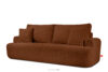 ELPHO Sofa 3 z funkcją spania w tkaninie sztruks rudy rudy - zdjęcie 3