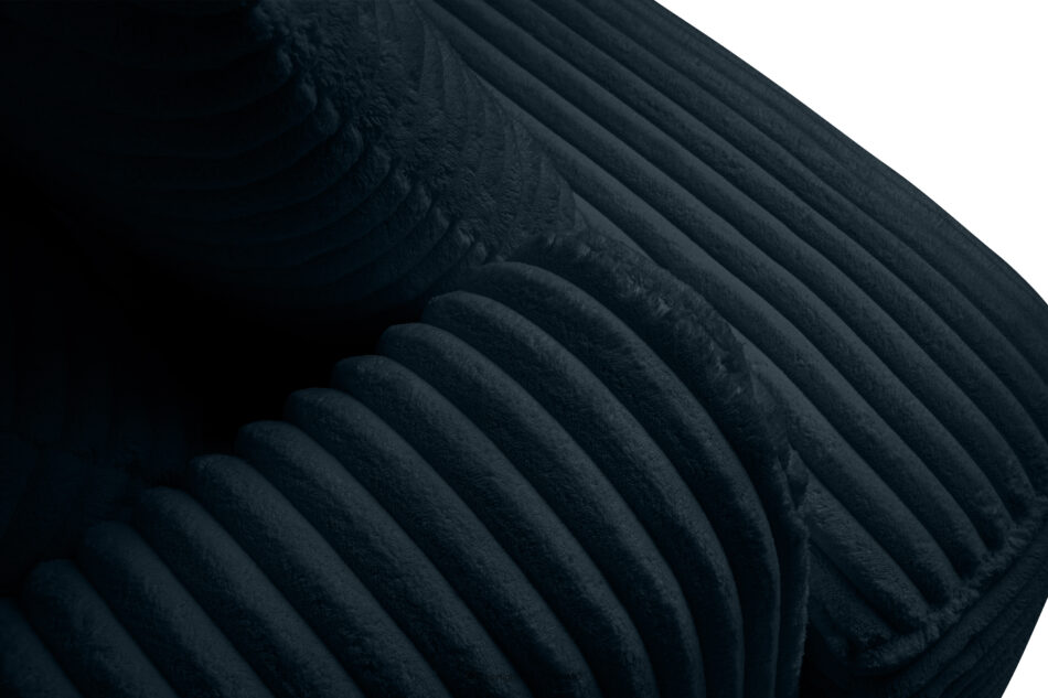 ELPHO Sofa 3 z funkcją spania w tkaninie sztruks granatowy granatowy - zdjęcie 5