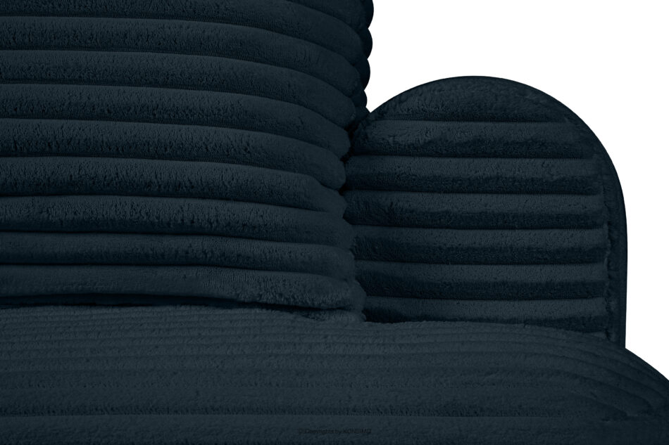 ELPHO Sofa 3 z funkcją spania w tkaninie sztruks granatowy granatowy - zdjęcie 6