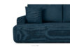 ELPHO Sofa trzyosobowa rozkładana w sztruksie ciemny niebieski ciemny niebieski - zdjęcie 6