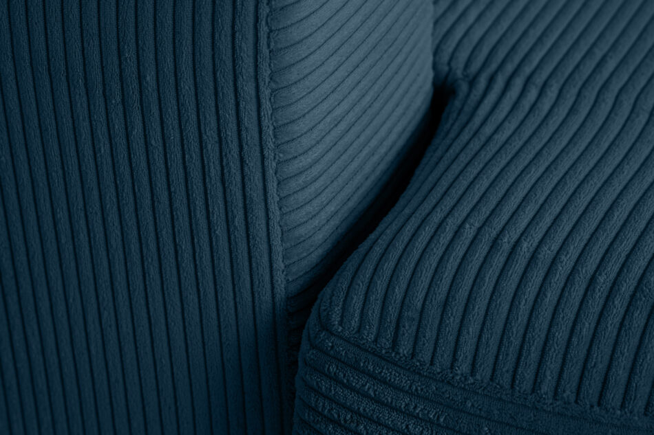 ELPHO Sofa trzyosobowa rozkładana w sztruksie ciemny niebieski ciemny niebieski - zdjęcie 6