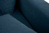 ELPHO Sofa trzyosobowa rozkładana w sztruksie ciemny niebieski ciemny niebieski - zdjęcie 13
