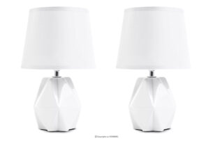 FABO, https://konsimo.pl/kolekcja/fabo/ Białe lampki glamour 2szt. biały - zdjęcie