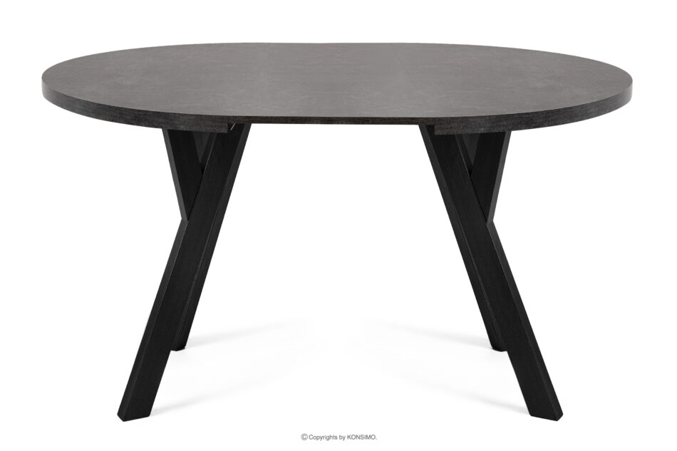 INDAGA Rozkładany okrągły stół 100-140 beton drewno bukowe beton - zdjęcie 2