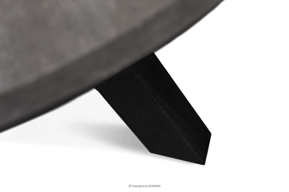 INDAGA Rozkładany okrągły stół 100-140 beton drewno bukowe beton - zdjęcie 7