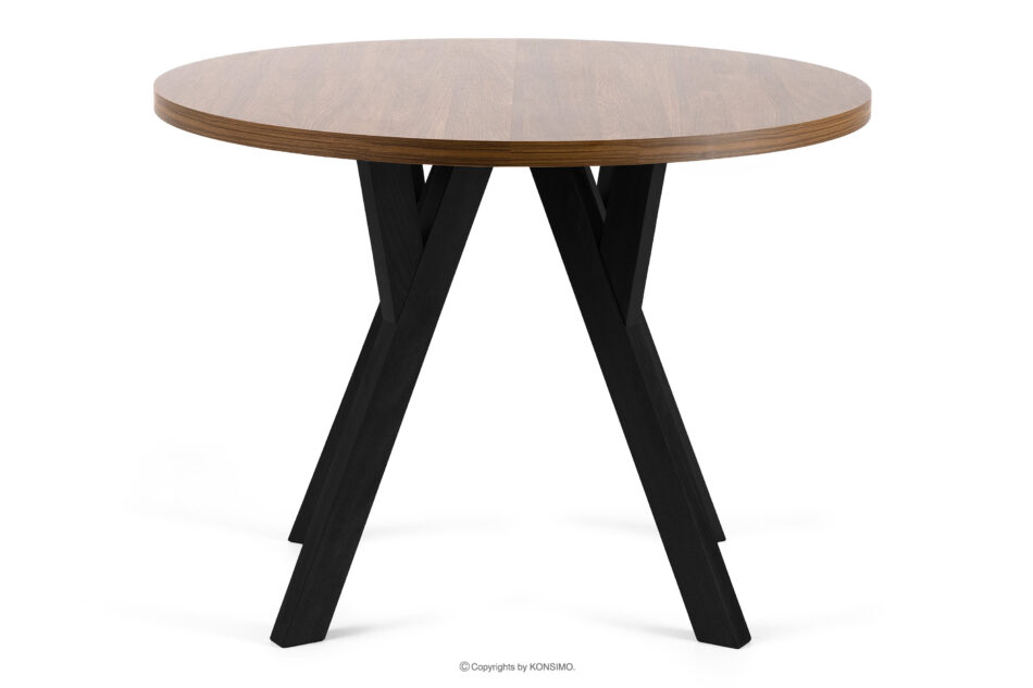 INDAGA Rozkładany okrągły stół 100-140 rustykalny drewno bukowe rustykalny - zdjęcie 0